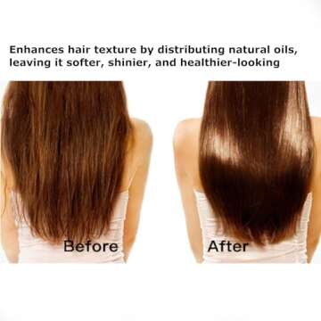 Natural Boar Bristle Hairbrush for women, men and kids. Boar bristle brush for soft, fine and thin hair. Brush that gives shine and health to the hair, improve texture and reduce Frizz