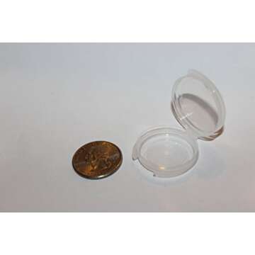 100 0.05 oz Small Clear Plastic Sample/Tester Containers - Can Be Used for Makeup, Jewelry and Much More!