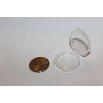 100 0.05 oz Small Clear Plastic Sample/Tester Containers - Can Be Used for Makeup, Jewelry and Much More!
