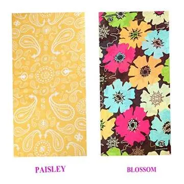 Toes Home 6PCS Elastic Seamless Headband Neck Gaiter Scarf