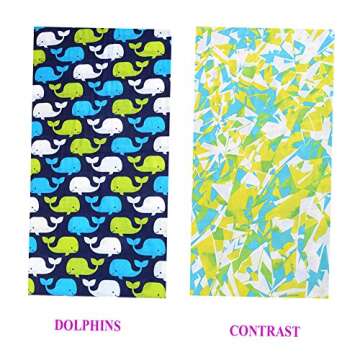 Toes Home 6PCS Elastic Seamless Headband Neck Gaiter Scarf