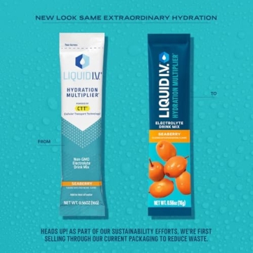 Liquid I.V.® Hydration Multiplier - Seaberry Flavor 16 Servings
