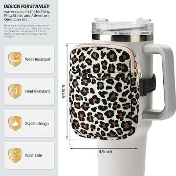 Yopria Water Bottle Pouch for Stanley Quencher & IceFlow