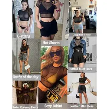 Avidlove Sheer Crop Top for Trendy Summer Outfits
