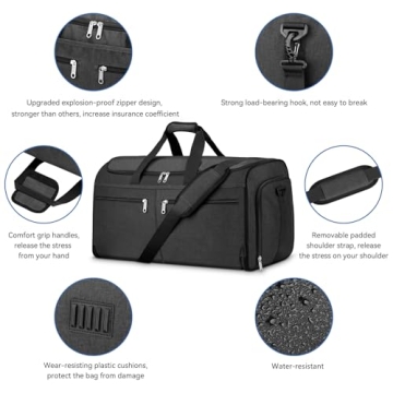 Bukere Garment Duffle Bag for Easy Travel Packing