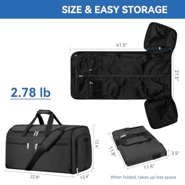 Bukere Garment Duffle Bag for Easy Travel Packing