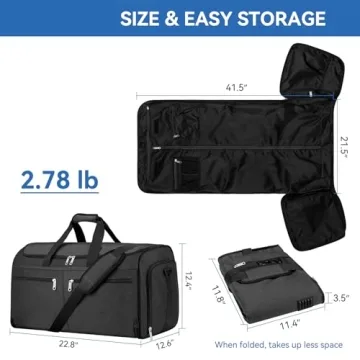 Bukere Garment Duffle Bag for Easy Travel Packing