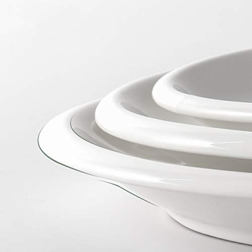 DOWAN Serving Platters - Set of 3 Elegant Oval Dishes