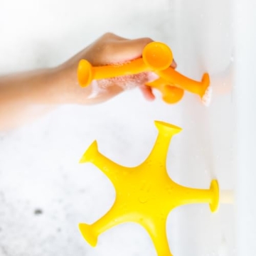 Ubbi Starfish Bath Toys for Toddlers - Fun & Safe