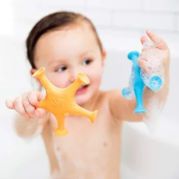 Ubbi Starfish Bath Toys for Toddlers - Fun & Safe