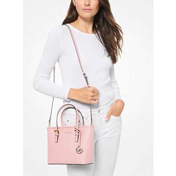 Michael Kors XS Carry All Jet Set Travel Womens Powder Blush