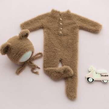 Adorable Ederafoto Bear Costume Set for Newborn Photoshoot