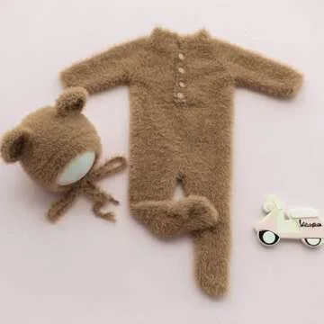 Adorable Ederafoto Bear Costume Set for Newborn Photoshoot