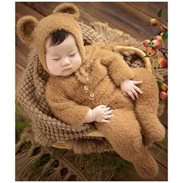 Adorable Ederafoto Bear Costume Set for Newborn Photoshoot