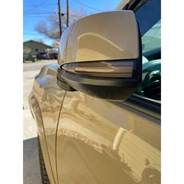 HIGH FLYING Car Accessories LED Side Mirrors, Sequential Dynamic Turn Signal Lights Indicator, Pair for Toyota Tacoma 2016-2023, RAV4 XA50 2019-2024, Highlander XU70 2020-2024, Set of 2, Smoked Black