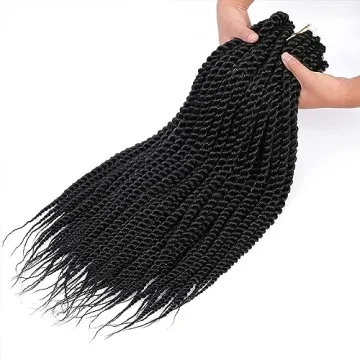 Admutty Havana Twist Crochet Hair 6 Packs 18 inch Braids