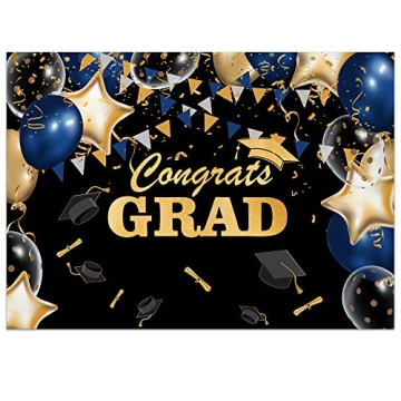 cocomong Class of 2022 Graduation Backdrop 7x5ft, Congratulations Congrats Grad Backdrop for Photogr...