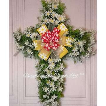 Unique In The Creek | Five Pack Cross Wreath Boards | Eco-Friendly Plastic | 20" x 13" | Effortless ...
