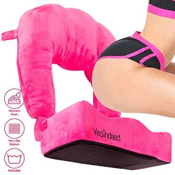 YESINDEED Brazilian Butt Lift Pillow + Back Support – Dr. Approved BBL Foam Pillow Set with Carry ...