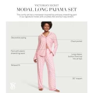 Victoria's Secret Modal Pajama Set - Comfy & Chic Women's PJs