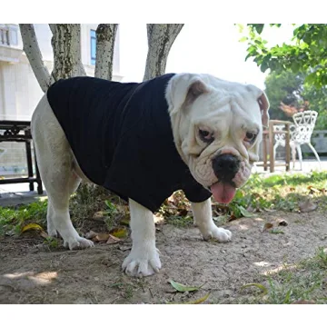 Lovelonglong Bulldog T-Shirt for Pugs & Bulldogs 100% Cotton