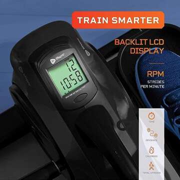 LifePro Portable Under Desk Elliptical Exercise Machine - Motorized Pedal Exerciser for Home Workout...