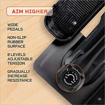 LifePro Portable Under Desk Elliptical Exercise Machine - Motorized Pedal Exerciser for Home Workouts, Muscle Toning, Energy Boost - Mini Foot & Leg Exerciser with Fitness App