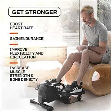 LifePro Portable Under Desk Elliptical Home Workout Machine