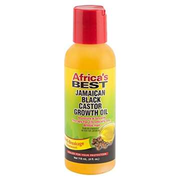 Africa's Best - Jamaican Black Castor Growth Oil, High in Vitamin E, Minerals and Proteins, Help Rep...
