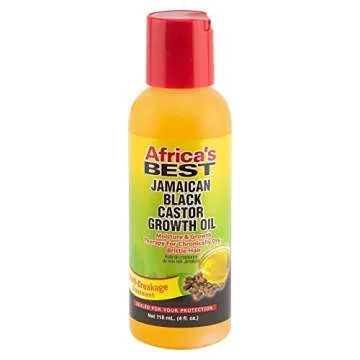 Africa's Best - Jamaican Black Castor Growth Oil, High in Vitamin E, Minerals and Proteins, Help Rep...