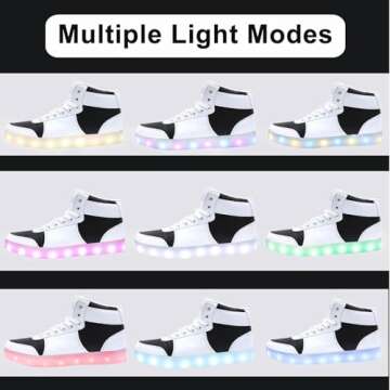 Odema V3 Aurora LED Light Up High Top Sneakers