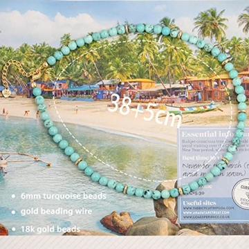 SOFYBJA Turquoise Gemstone Choker Necklace for Women