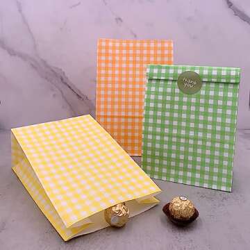 25pcs Rainbow Treat Bags for Birthday Party & Celebrations