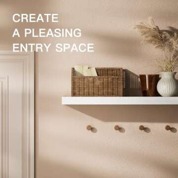 Amada HOMEFURNISHING Floating Shelves Large, 24 x 7 Inch Wall Shelves for Bathroom, Bedroom, Kitchen, Shelves for Wall Decor Set of 2, White - AMFS06