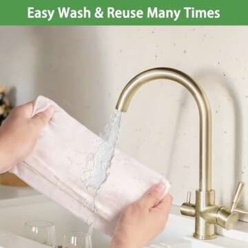 Olicity Cheese Cloths, Grade 100, 45 Sq Feet, Reusable Cheese Cloth with Closed Edges Fabric Fine Mesh Cloth, Unbleached Cotton Muslin Cheesecloth for Straining, Baking, Milk, Free Cutting - 5 Yards