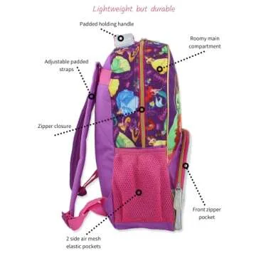 Disney Princess 16 Inch School Backpack for Girls