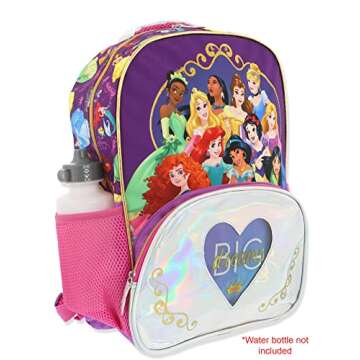 Disney Princess 16 Inch School Backpack for Girls