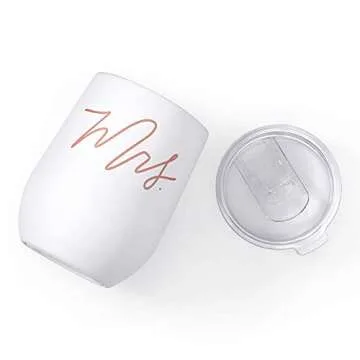 Elegant xo, Fetti Mrs Wine Tumbler - Perfect Bridal Gift