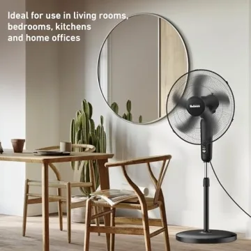 HOLMES 18" Adjustable Stand Fan with Oscillation and Speed