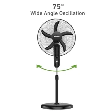 HOLMES 18" Adjustable Stand Fan with Oscillation and Speed
