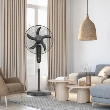 HOLMES 18" Adjustable Stand Fan with Oscillation and Speed