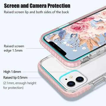 MATEPROX iPhone 11 Case - Clear Thin Bumper Shockproof Cover