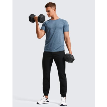 CRZ YOGA Men's Athletic Joggers - Lightweight Training Pants