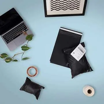 Biodegradable Poly Mailers 6x9 Inches - Eco Friendly 50 Count