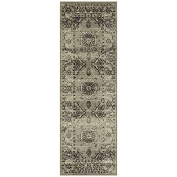 Maples Rugs Distressed Lexington Non Slip Runner Rug For Hallway Entry Way Floor Carpet [Made in USA...