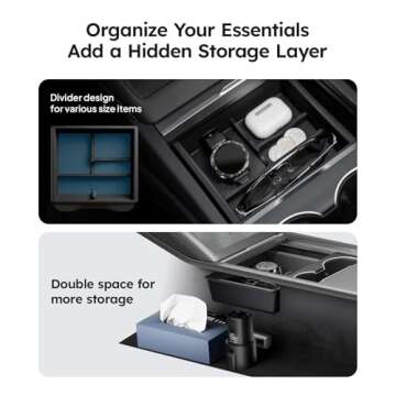Wigoo Tesla Model 3 Highland Center Console Organizer Set