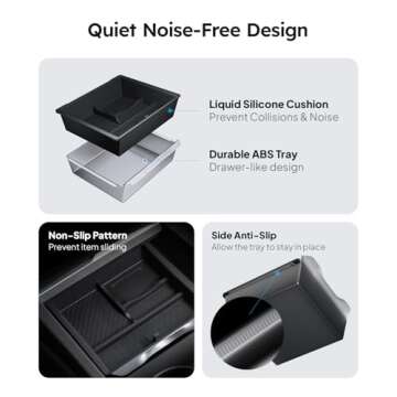 Wigoo Tesla Model 3 Highland Center Console Organizer Set