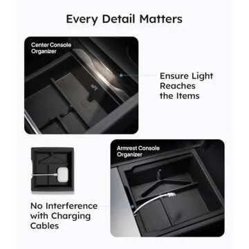 Wigoo Tesla Model 3 Highland Center Console Organizer Set