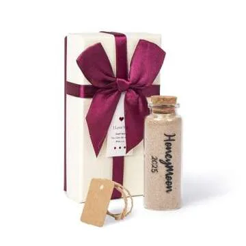 TUNGURIS Honeymoon Sand Keepsake Jar 2025，Bridal Shower Gift, Wedding Gift, Engagement Gift, Honey...