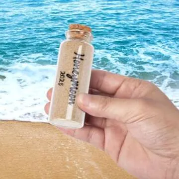 TUNGURIS Honeymoon Sand Keepsake Jar 2025，Bridal Shower Gift, Wedding Gift, Engagement Gift, Honeymoon Gift, Travel Gift for Couples, Newlywed, Fiance(Gift Box Includes) -40ml Glass